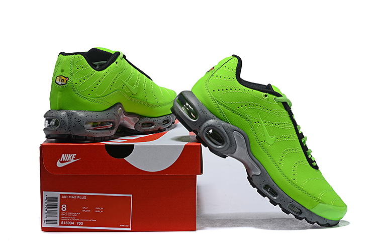 Men Nike Air Max Plus8909 Green Black Grey Running Shoes